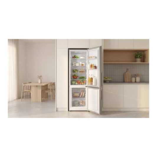 Frigorífico Combi 262L Estático VALBERG 177cm alto 55 cm ancho Clase D Silver CS 262 D S625C