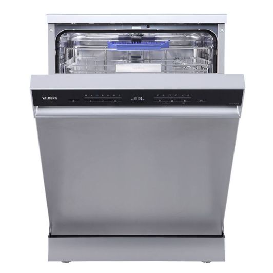 Lavavajillas 60cm, 14 servicios, Apertura Automática, 3a bandeja, clase B, VALBERG 14S44 B XA929C Acero Inoxidable 