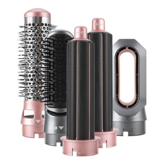 JOCCA Moldeador Pelo 5 en 1 - 1000 W, 5 Cabezales Intercambiables, Estuche Premium