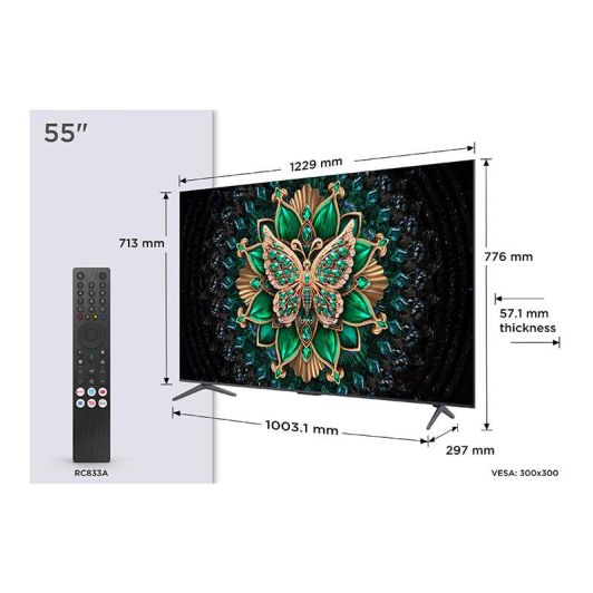 TCL Smart Tv Mini-LED 4K Ultra HD Google TV 144Hz Dolby Vision HDMI 2.1 WiFi