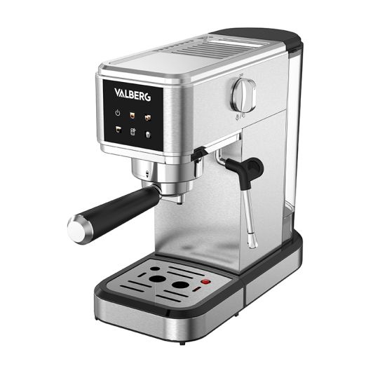 Cafetera Expresso, 15 bares, 2 tazas, pantalla táctil, espumador de leche, VALBERG PUMPCOFFEE M3 TÁCTIL