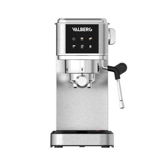 Cafetera Expresso, 15 bares, 2 tazas, pantalla táctil, espumador de leche, VALBERG PUMPCOFFEE M3 TÁCTIL