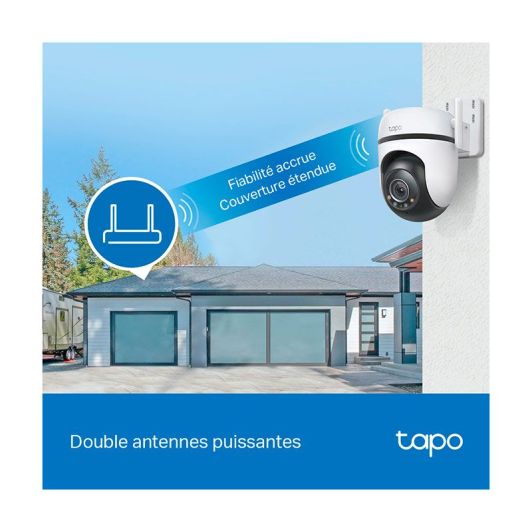 Cámara Seguridad Tapo C520WS 4MP 2K - Exterior Motorizada 360° Visión Nocturna Color