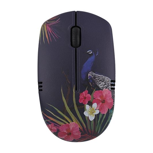 Pack Ratón Inalámbrico + Alfombrilla T'nB Tropic Diseño Tropical USB