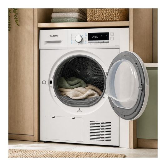 SECADORA BOMBA DE CALOR 8kg, clase D, VALBERG DHP 8 D W566C