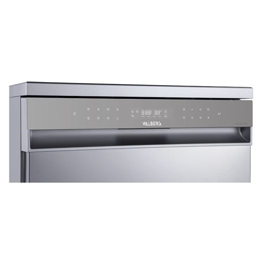 Lavavajillas 60cm, 14 servicios, Apertura Automática, Ecobox para ahorro de agua,  VALBERH 14S42 B EB XAD929C Panel Frontal Silver 