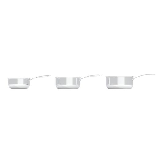PACK DE TRES CACEROLAS DE ACERO INOXIDABLE 16Cm VALBERG