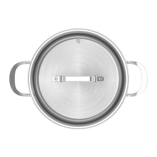 CACEROLA DE ACERO INOXIDABLE 24Cm VALBERG