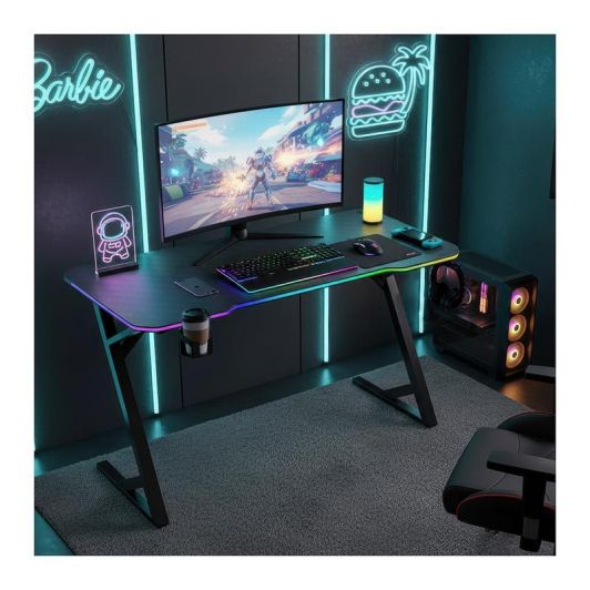 Escritorio Gaming con luces LED EDENWOOD BG120 LED