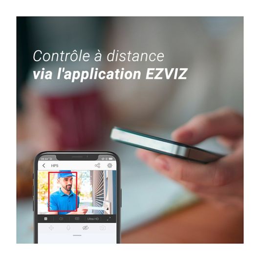 Pack videoportero conectado EZVIZ FHD HP5 con pantalla táctil + 4 tarjetas