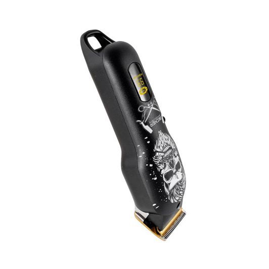 Cortapelos BECKER Inalámbrico Cuchillas Acero Negro y Gris Carga USB HERO BLACK