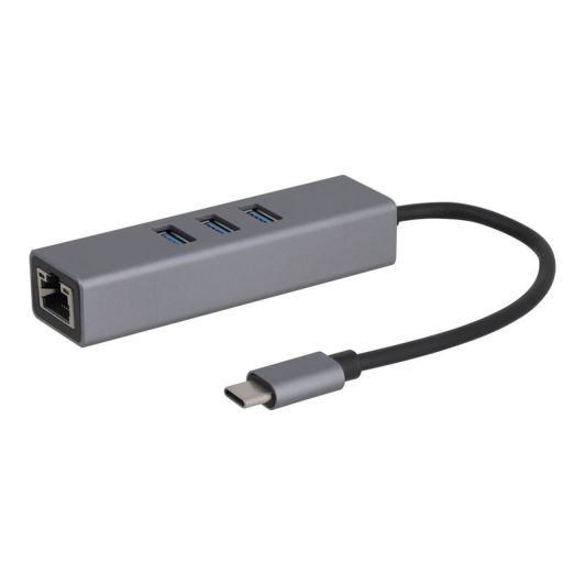 Adaptador EDENWOOD USB-C => RJ45 + 3 puertos USB
