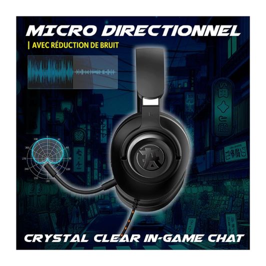 Auriculares Gaming AKUMA SEINEN H04 Negros Cable Jack 3.5mm
