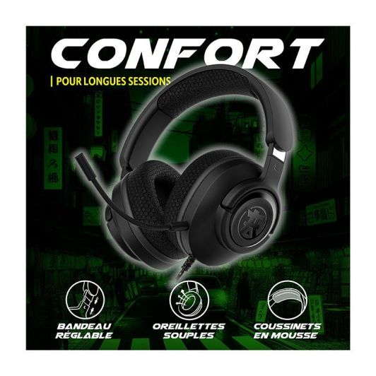 Auriculares Gaming AKUMA SEINEN H04 Negros Cable Jack 3.5mm