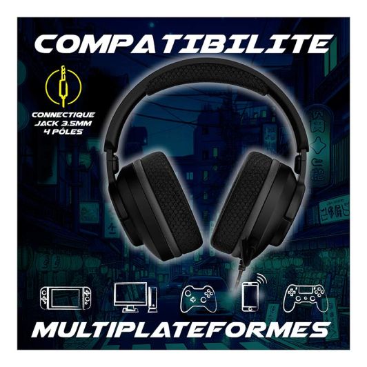 Auriculares Gaming AKUMA SEINEN H04 Negros Cable Jack 3.5mm