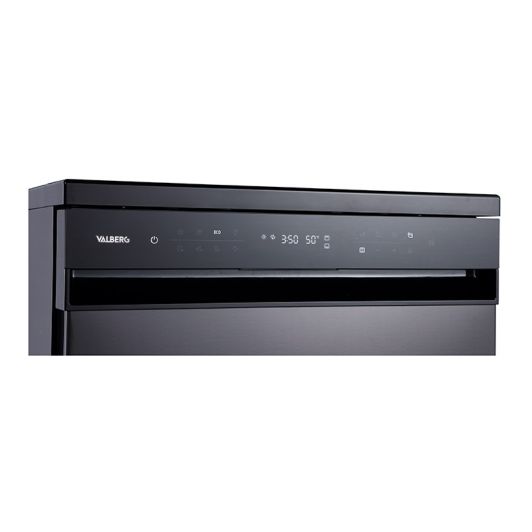 Lavavajillas 60cm, 14 servicios, Apertura Automática, 3a bandeja, VALBERG 14S40 B DXAD929C V3 Negro Mate 
