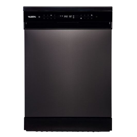 Lavavajillas 60cm, 14 servicios, Apertura Automática, 3a bandeja, VALBERG 14S40 B DXAD929C V3 Negro Mate 