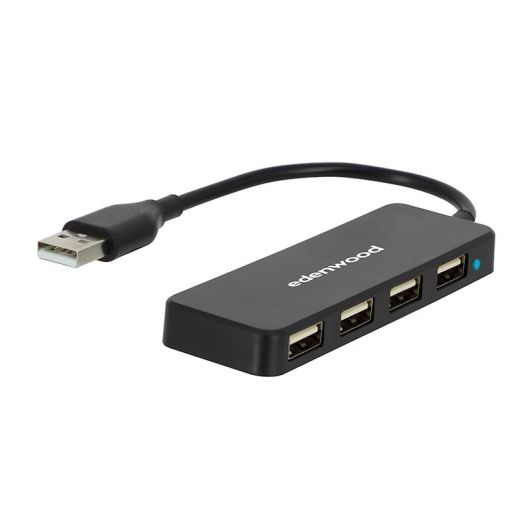 HUB USB-A de 4 puertos Edenwood USB 2.0 – Alta velocidad 480 Mbps
