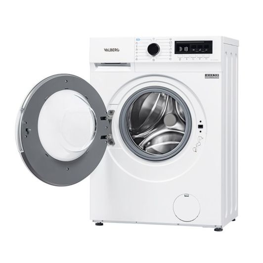 Lavadora 6kg 1200rpm Clase A VALBERG Blanca Carga Frontal Motor Inducción WF 612 A W566C
