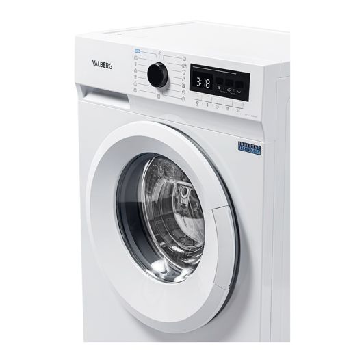 Lavadora 6kg 1200rpm Clase A VALBERG Blanca Carga Frontal Motor Inducción WF 612 A W566C