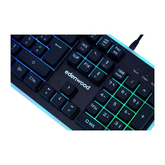 Teclado Gaming Español ISO EDENWOOD CF19AG-ES RGB con Cable USB