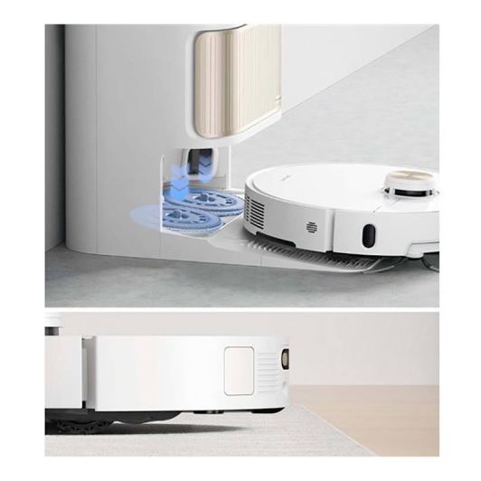 Aspiradora robot DREAME 19000Pa Fregasuelos IA Doble Láser Blanco L40S PRO ULTRA WHITE