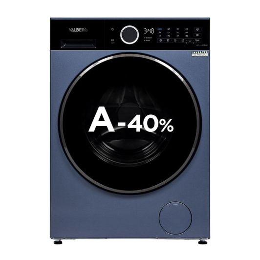 Lavadora frontal 9kg VALBERG WF 914 Clase A-40% F B566C azul metálico