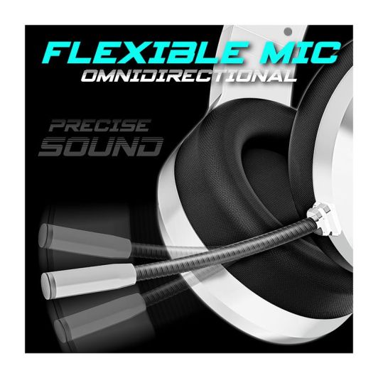 Auriculares Gaming SPIRIT OF GAMER Pro H8 RGB Blancos Jack 3.5mm