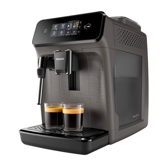Cafetera Superautomática, 15 bares, 2 tazas, pantalla táctil, espumador de leche, PHILIPS Serie 1200 EP1224/00