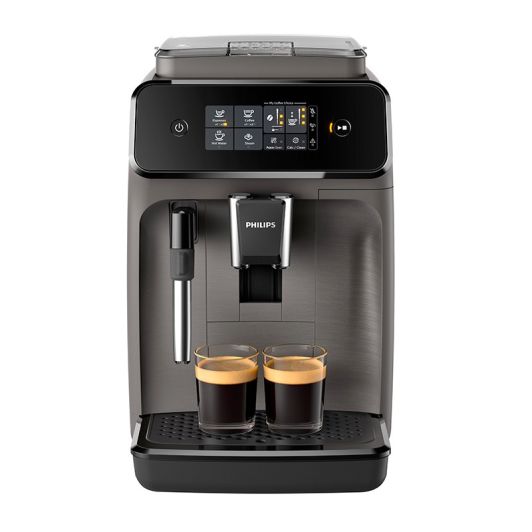 Cafetera Superautomática, 15 bares, 2 tazas, pantalla táctil, espumador de leche, PHILIPS Serie 1200 EP1224/00