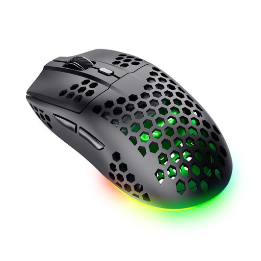 Ratón Inalámbrico Silencioso TRUST HELOX USB Óptico 1600 DPI Negro
