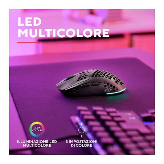 Ratón Inalámbrico Silencioso TRUST HELOX USB Óptico 1600 DPI Negro