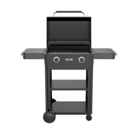 Barbacoa Eléctrica VALBERG con Soporte y Estante 2300W BBQ5233