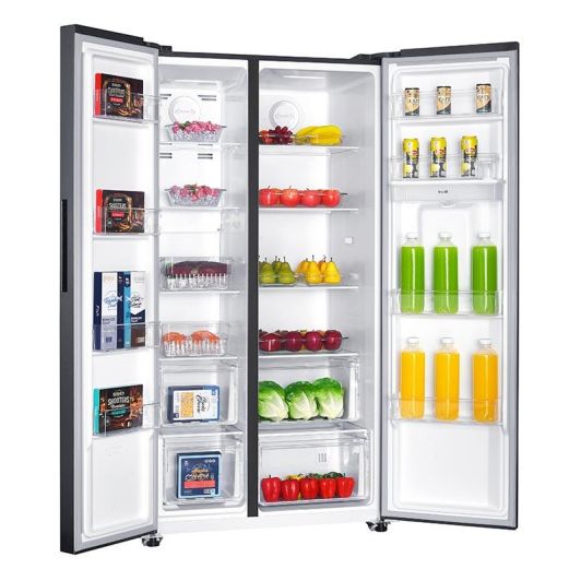 Frigorífico americano, No Frost, 529L, dispensador de agua, Clase D, Inox, VALBERG SBS 529 WD D X742C2