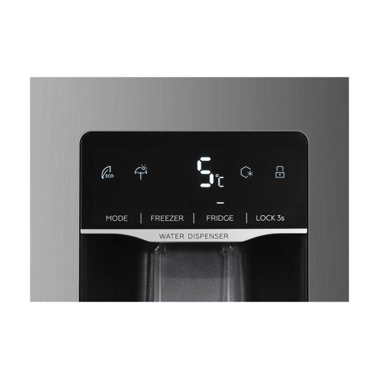 Frigorífico americano, No Frost, 529L, dispensador de agua, Clase D, Inox, VALBERG SBS 529 WD D X742C2