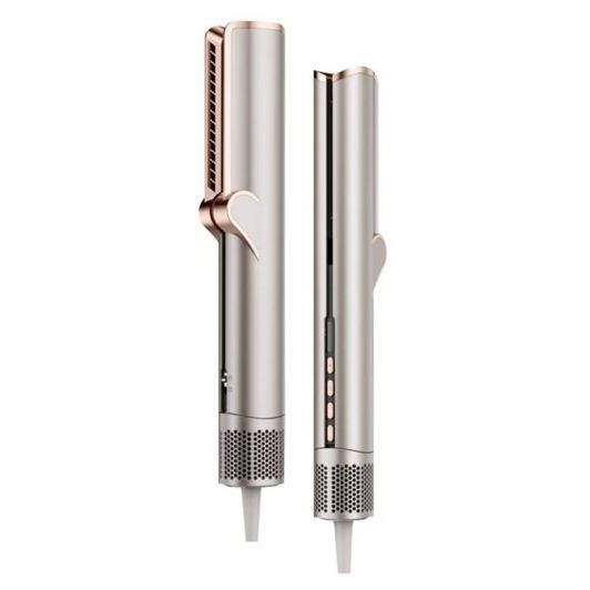 Plancha Alisadora 2 en 1 SILVER STYLE 1200W Secado y Alisado Cerámica Iónica Liss Air