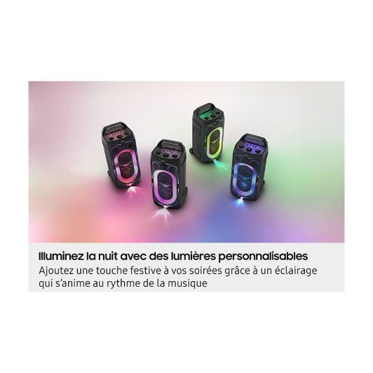 Altavoz SAMSUNG MX-ST50 240W 18h Autonomía Bluetooth Luces LED