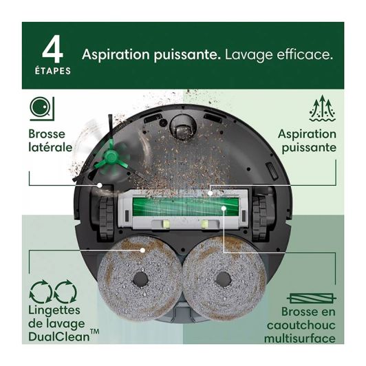 iRobot Roomba Plus 406 Combo + AutoWash Dock Aspirador + Fregado Automático