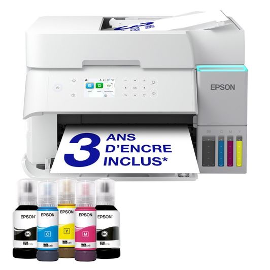 Impresora Multifunción EPSON EcoTank ET-3956 Wi-Fi Doble Cara Automática Sin Cartuchos