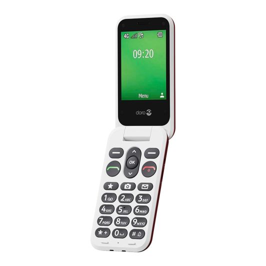 Teléfono Movil DORO Leva 22S Rojo Senior con tapa