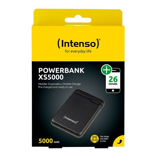 INTENSO 5000 mAh Negro - Powerbank ultracompacto carga móvil/tablet