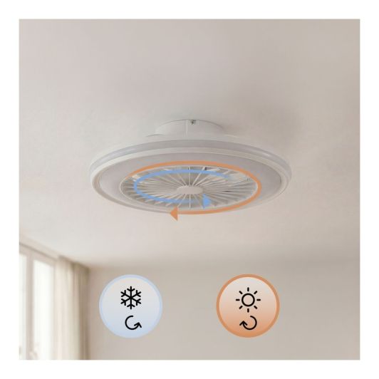 Ventilador de Techo Luz RGB INNOVAGOODS V0104044 Blanco