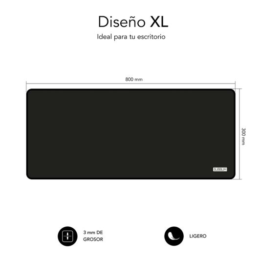 Pack Subblim Ratón Inalámbrico Óptico USB + Alfombrilla Escritorio Extra Grande XL