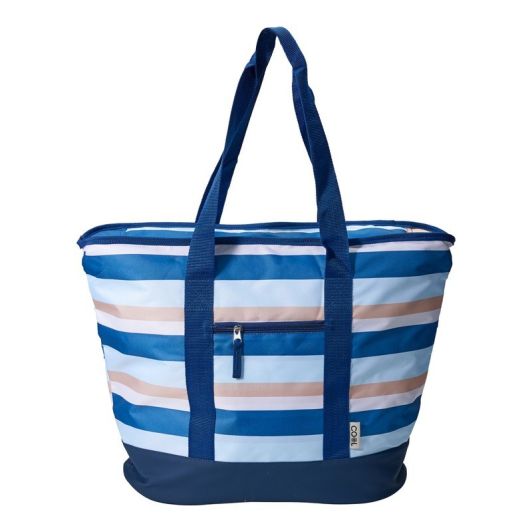 Bolsa isotérmica flexible de 24 litros con rayas
