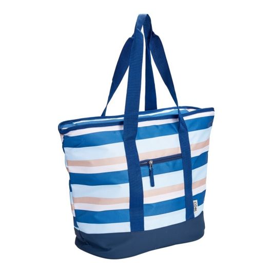 Bolsa isotérmica flexible de 24 litros con rayas