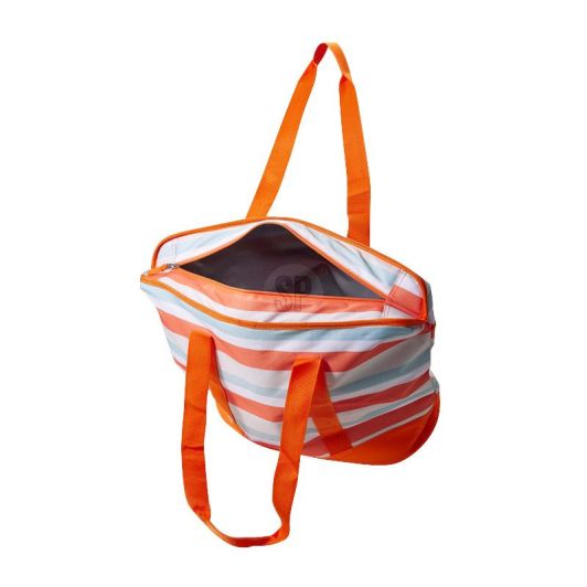 Bolsa isotérmica flexible de 24 litros con rayas