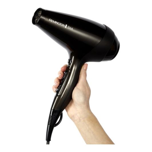 Secador REMINGTON 2400W Iónico con Rejilla Cerámica Función Turbo Color Negro AC9095