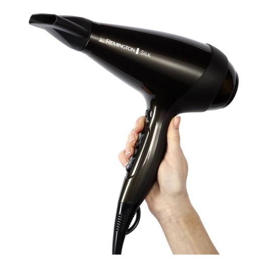 Secador REMINGTON 2400W Iónico con Rejilla Cerámica Función Turbo Color Negro AC9095