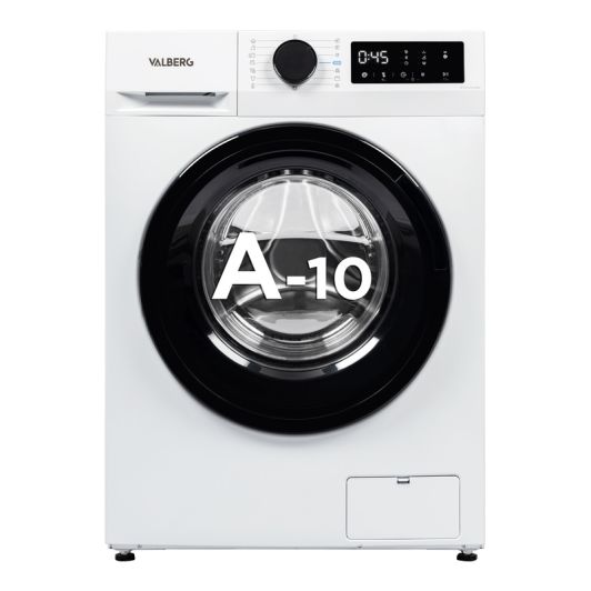 Lavadora carga frontal 9kg, 1400rpm, clase A-10%, ideal para 4-5 personas, VALBERG WF 914 A-10 SD W566C