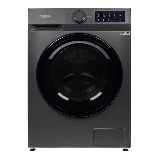 Lavadora 7kg, 1400rm, Clase A-30%, función Vapor, gris silver, VALBERG